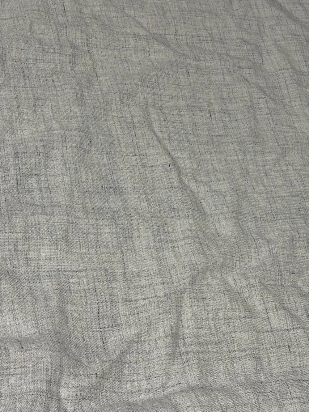 West Elm 100% Linen Gray Duvet Cover 88 x 92 Standard Full Queen W/ Down Insert